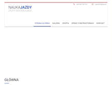 Tablet Screenshot of jazdy-doszkalajace-warszawa.pl